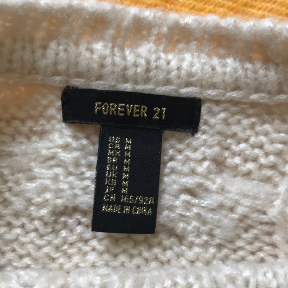 F21 Cream Sweater - Picture 4 of 4